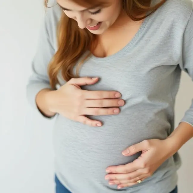 Prueba de embarazo positiva indicando posible gestación.