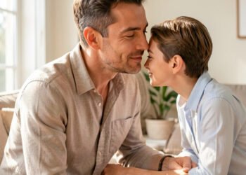 Hombre atento cariñoso