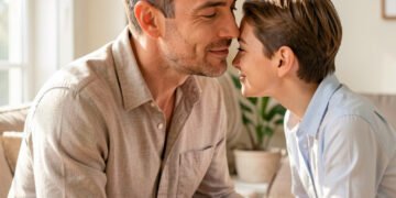 Hombre atento cariñoso