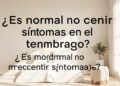 ¿Es normal no sentir síntomas