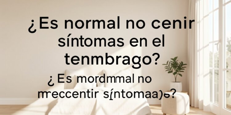 ¿Es normal no sentir síntomas