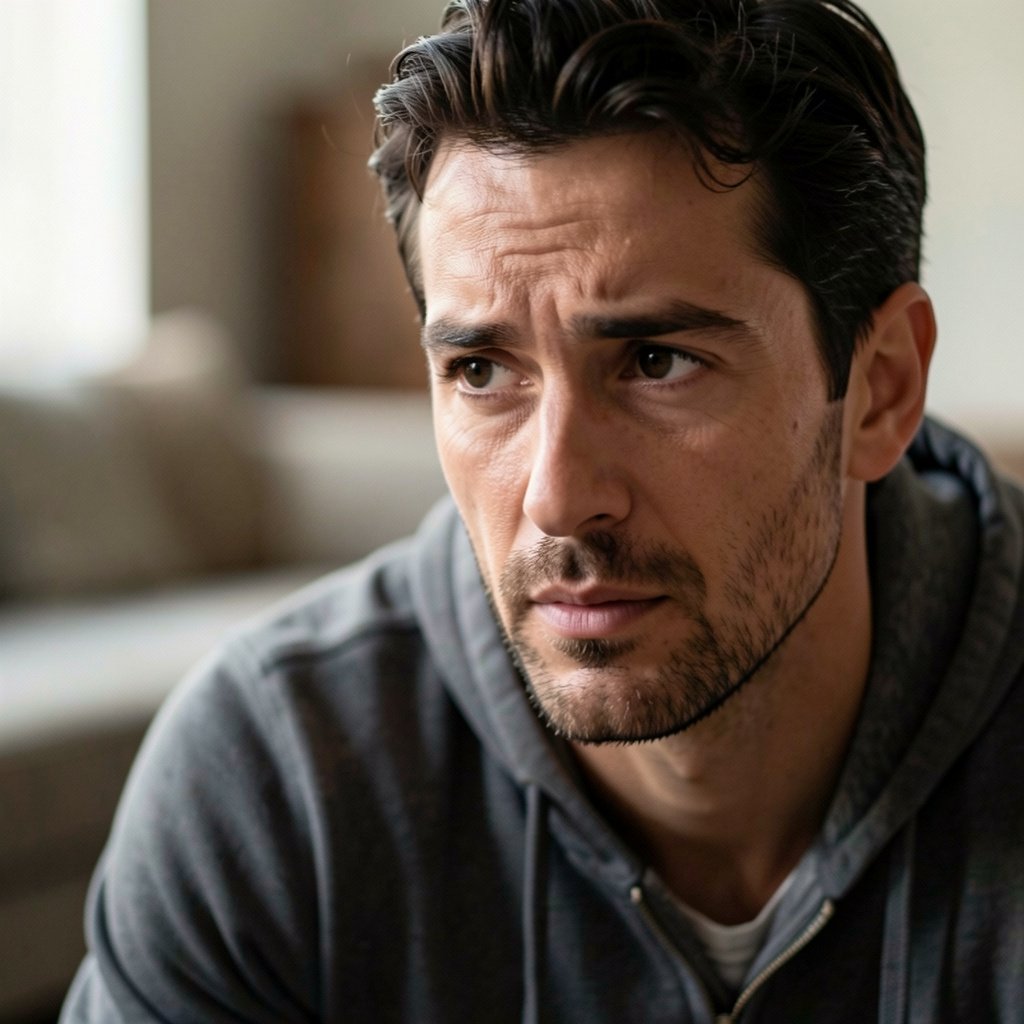 hombre emocionalmente enganchado