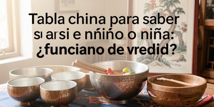 Tabla china para saber si