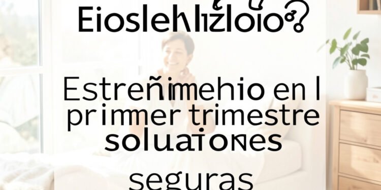 Estreñimiento primer trimestre soluciones