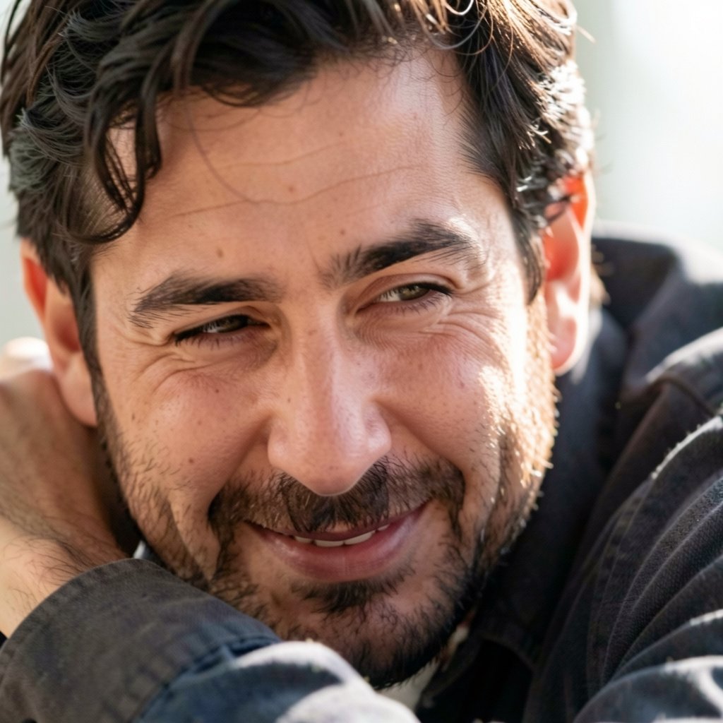 Hombre atento cariñoso