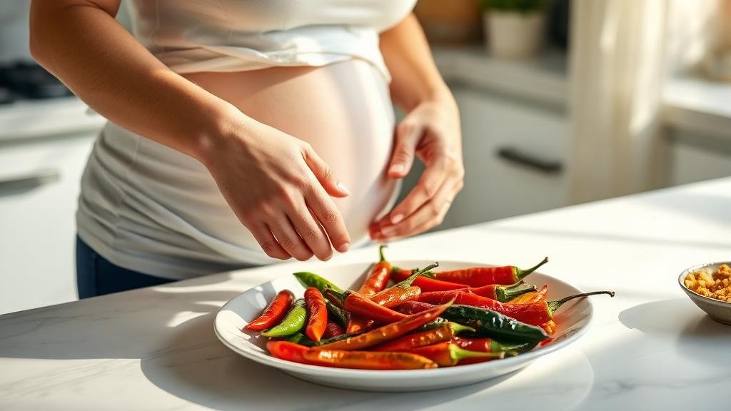 comida picante durante el embarazo