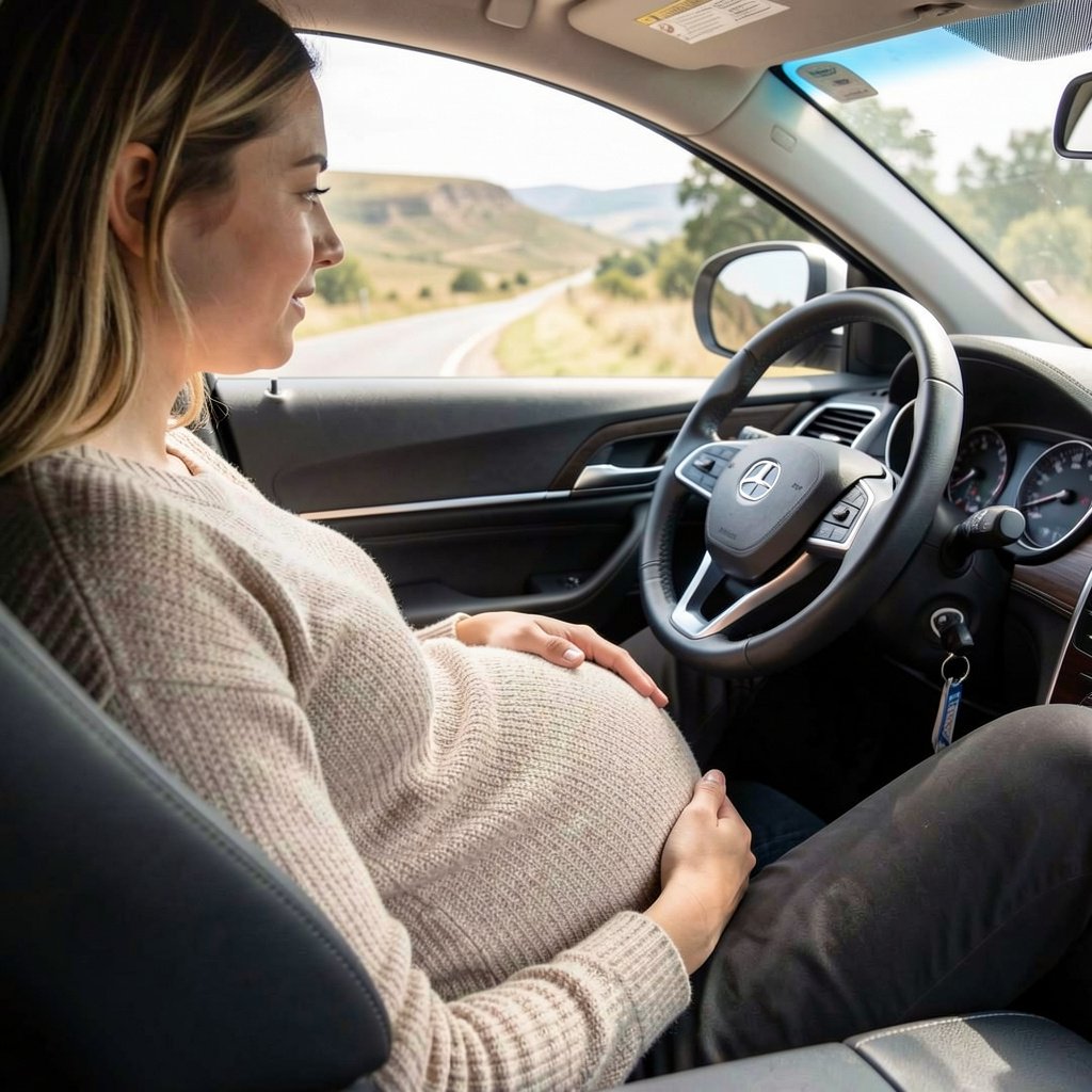 Viajes largos coche embarazada