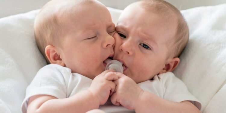 bebé con hambre lactando