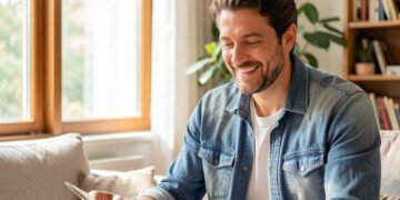 Felicidad hombre convivencia diaria