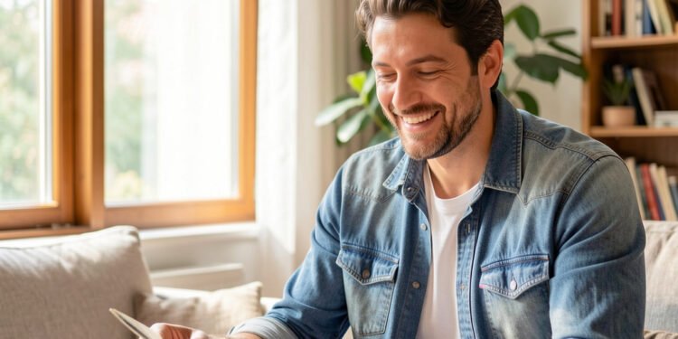 Felicidad hombre convivencia diaria