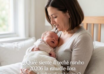 bebé siente madre llora embarazo