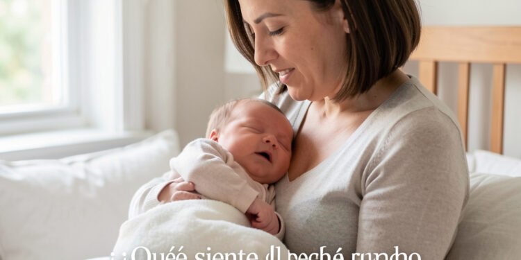 bebé siente madre llora embarazo